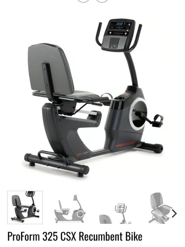 Proform 325 csx recumbent - proform, csx+