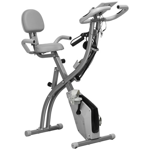 Exercise bike grey - grey, heavy-duty