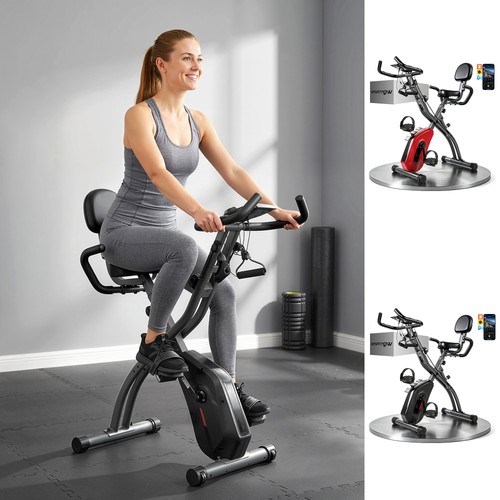 Folding exercise bike - exercise,