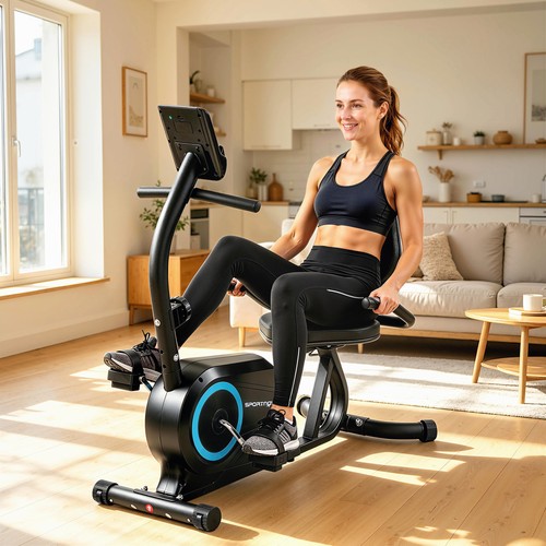 Recumbent exercise bike for - bike,