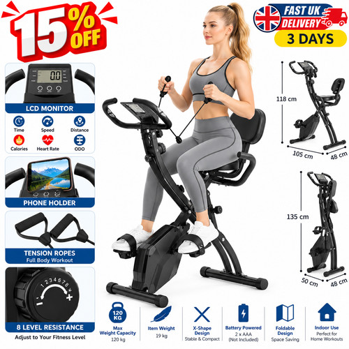 2in1 folding exercise bike - 2in1,